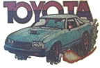 toyota car vintage t-shirt iron-on